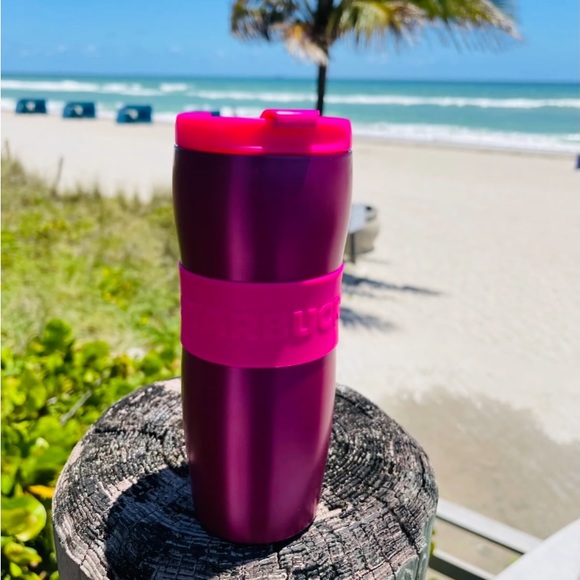 Starbucks Dragon Fruit Stainless Cup Steel Hot Pink Tumbler Insulated NWT 2022 - Picture 3 of 8